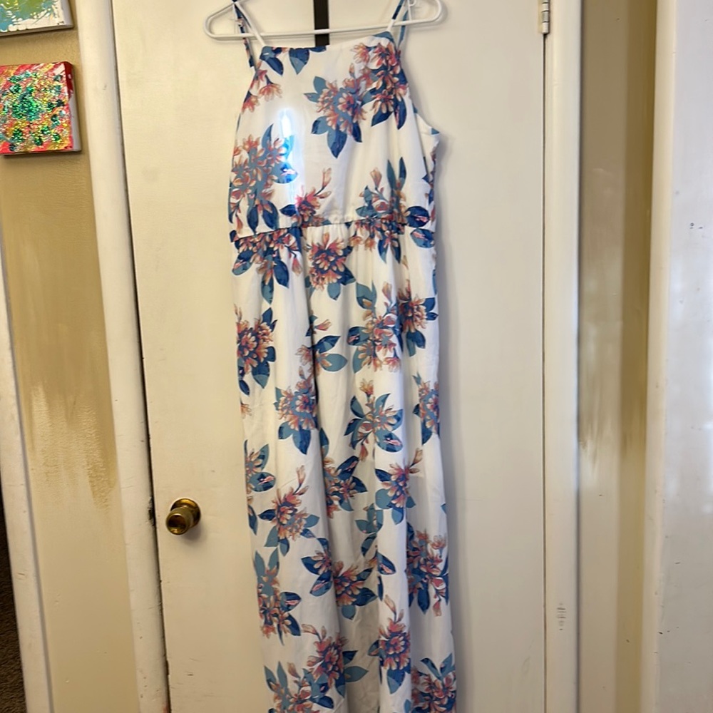 Perfectly Priscilla Women’s Dress White/Floral Size 1XL NWT